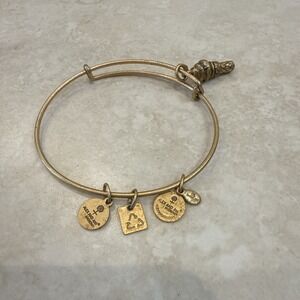 Alex and Ani Charity by Design‎ Sweet Treats Bracelet - Gold Toned 7"